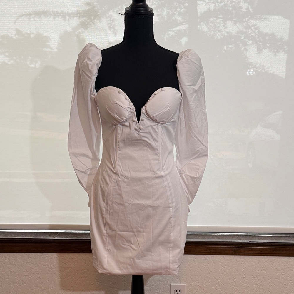 Fashion Nova White Midi Dress